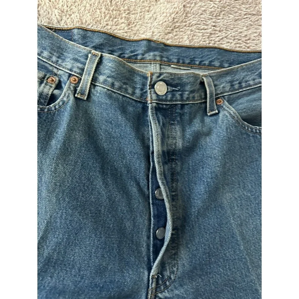 Vintage Levi’s 501xx Denim Blue Jeans USA Made 501-0193 Men’s W 36 L 32